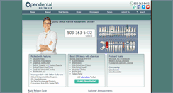 Desktop Screenshot of opendental.com