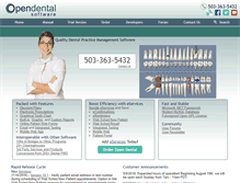 Tablet Screenshot of opendental.com